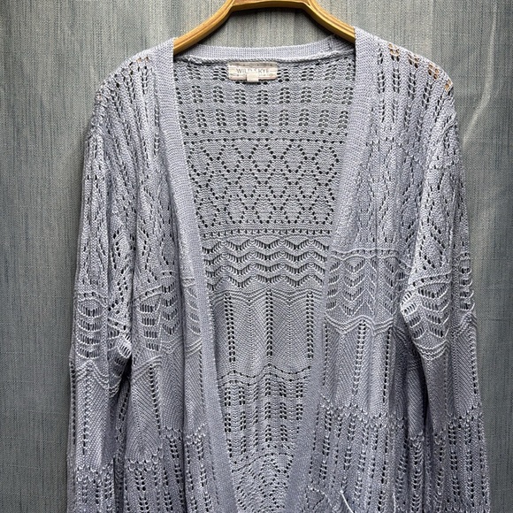 🚩 Wild skye blue Women's Light Knit Sweater size XXL - Picture 3 of 7